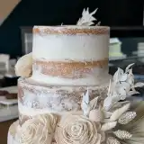 A wedding cake made at Soni's Bakery in Orlando, FL